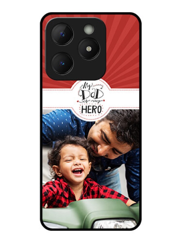 Custom Realme C63 Custom Metal Phone Case - My Dad Hero Design