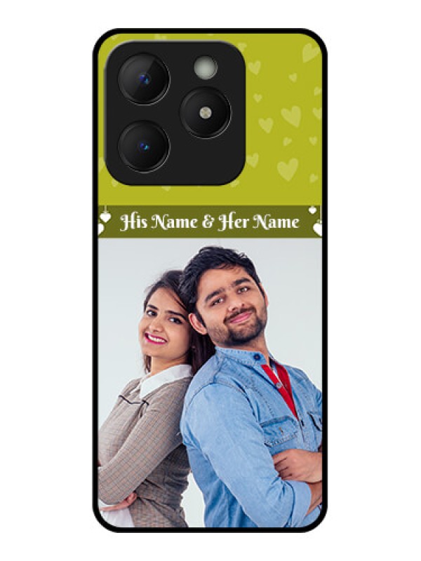 Custom Realme C63 Custom Metal Phone Case - You and Me Heart Design