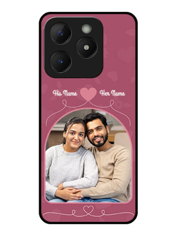 Custom Realme C63 Custom Metal Phone Case - Love Floral Design