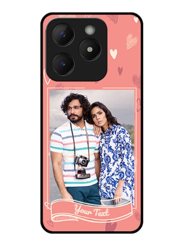 Custom Realme C63 Custom Metal Phone Case - Love Doodle Art Design