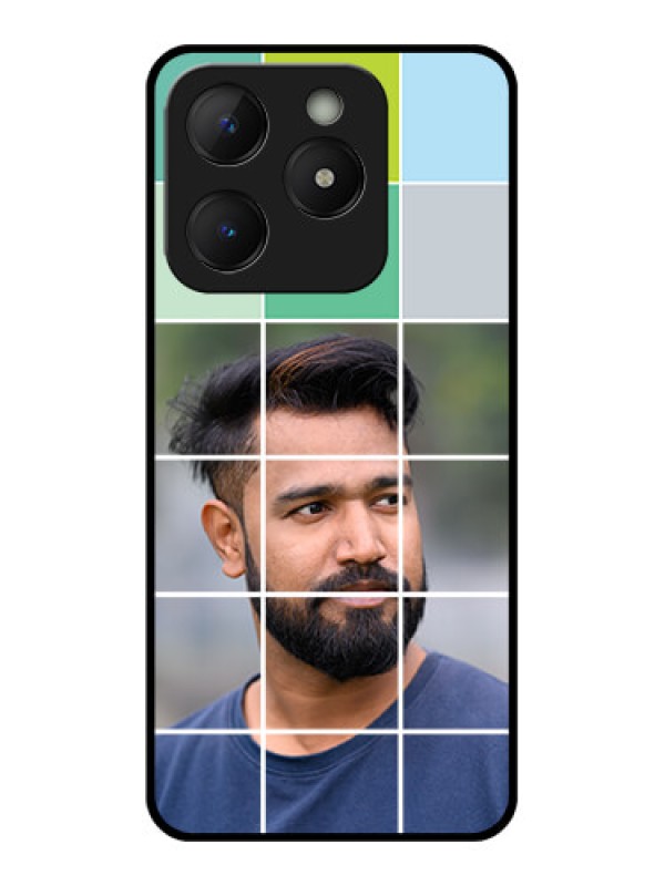 Custom Realme C63 Custom Metal Phone Case - With White Box Pattern