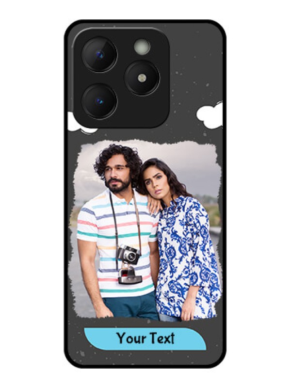 Custom Realme C63 Custom Metal Phone Case - Splashes With Love Doodles Design