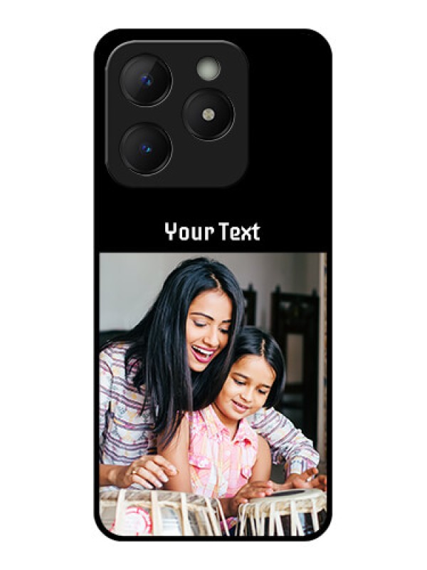 Custom Realme C63 Custom Metal Phone Case - Photo With Name Design