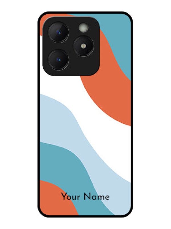 Custom Realme C63 Custom Metal Phone Case - Coloured Waves Design