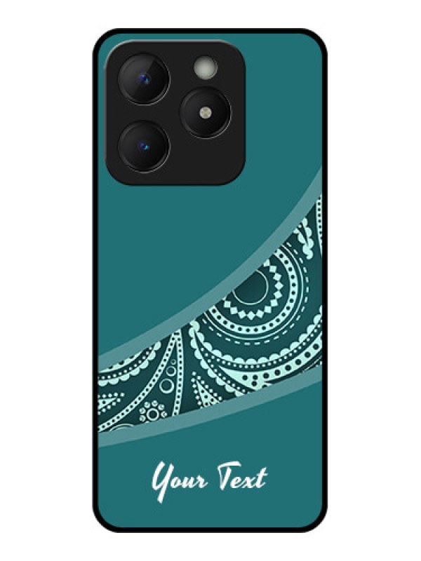 Custom Realme C63 Custom Metal Phone Case - Semi Visible Floral Design