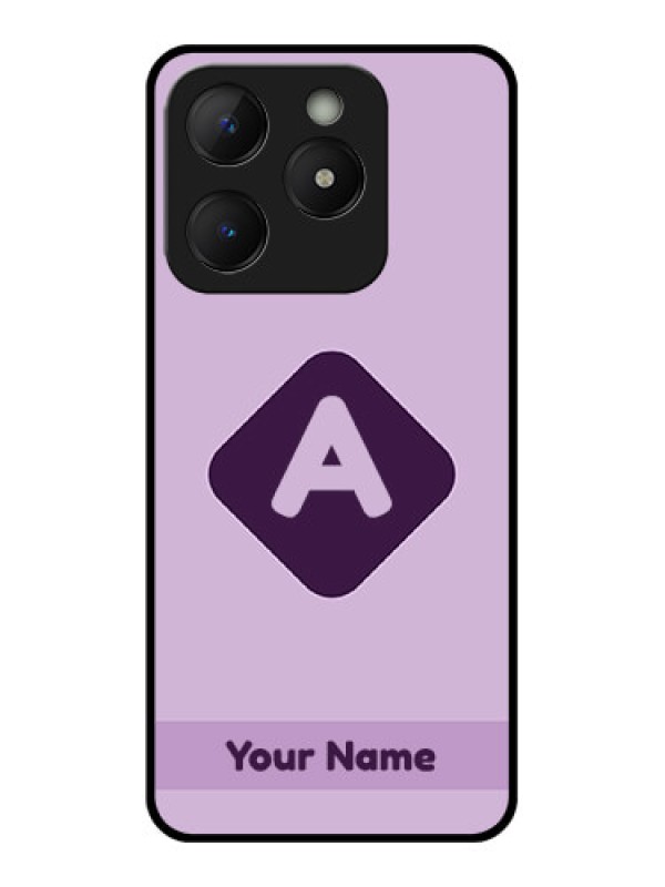 Custom Realme C63 Custom Metal Phone Case - Custom Letter In Curved Badge Design