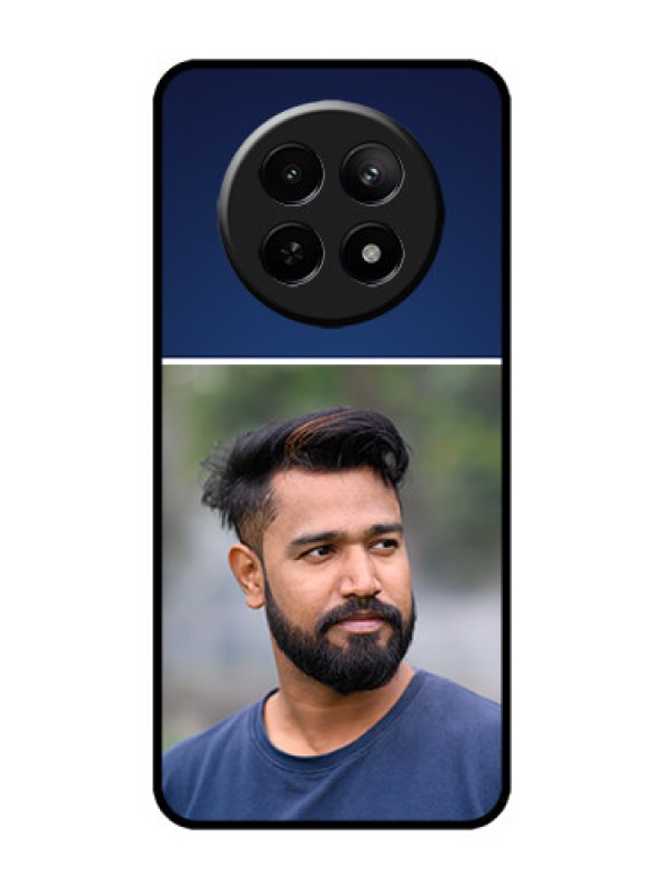 Custom Realme C65 5G Custom Metal Phone Case - Simple Royal Blue Design