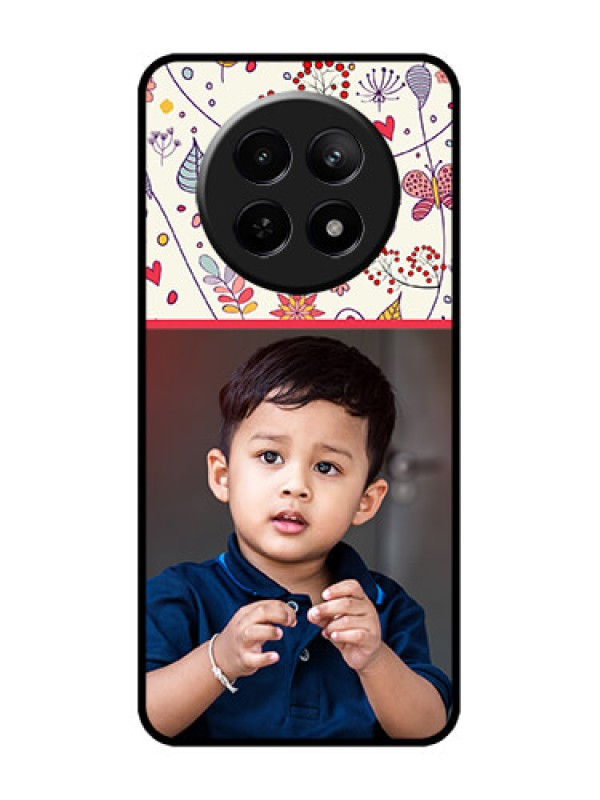 Custom Realme C65 5G Custom Metal Phone Case - Premium Floral Design