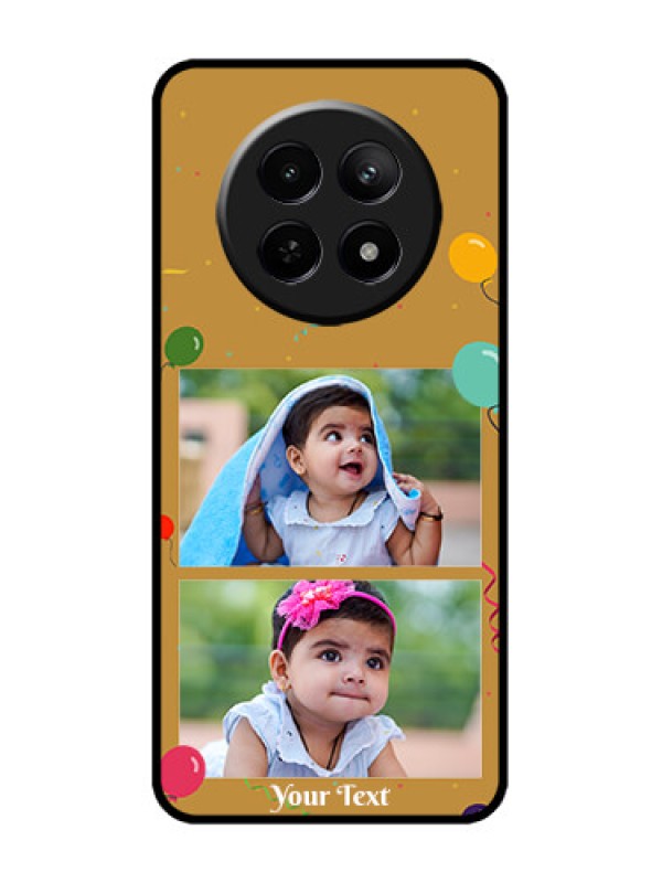 Custom Realme C65 5G Custom Metal Phone Case - Image Holder With Birthday Celebrations Design