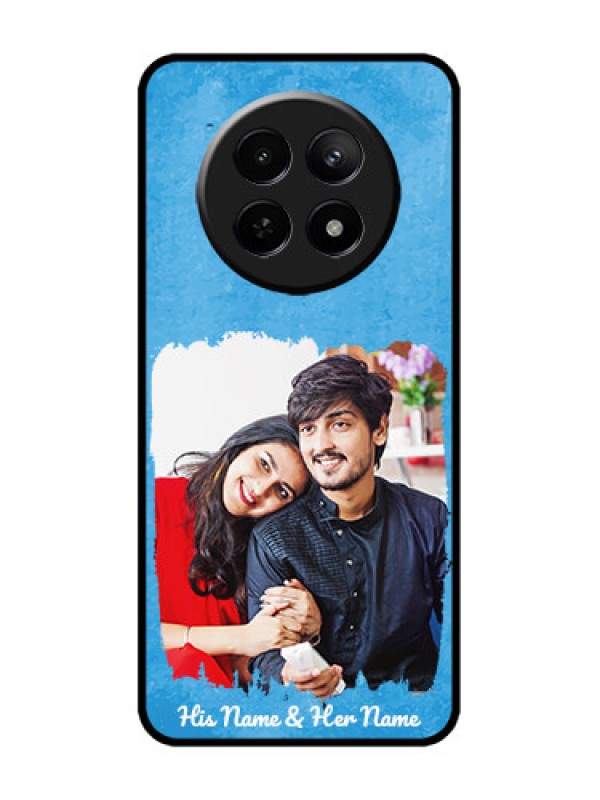 Custom Realme C65 5G Custom Metal Phone Case - Blue Color Vintage Design