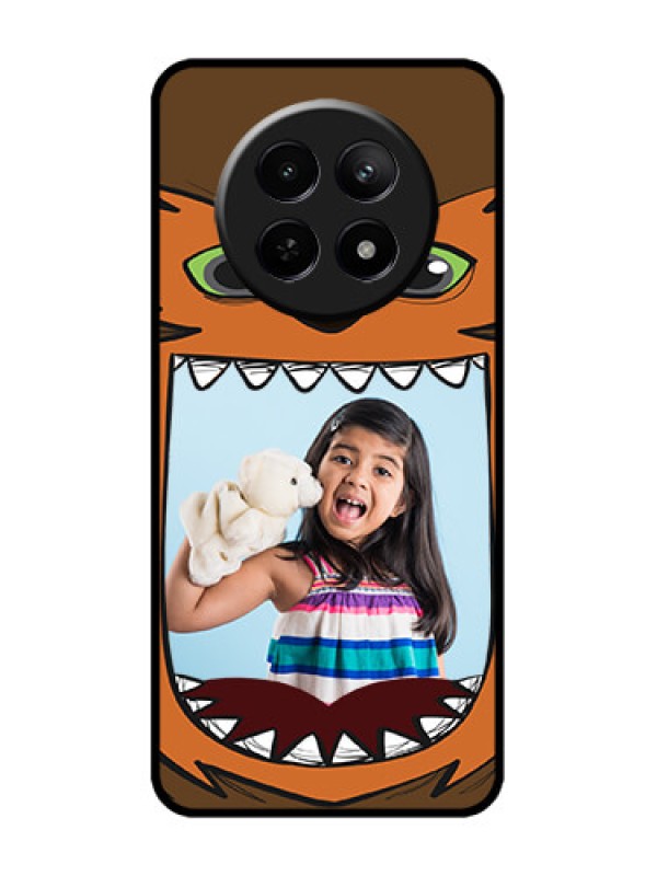 Custom Realme C65 5G Custom Metal Phone Case - Owl Monster Back Case Design