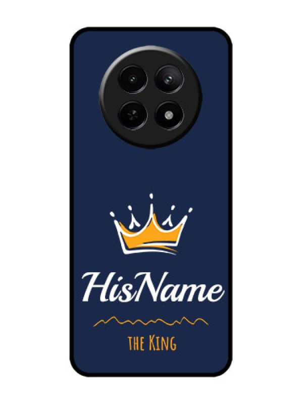 Custom Realme C65 5G Custom Metal Phone Case - King With Name Design
