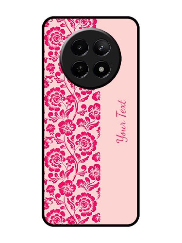 Custom Realme C65 5G Custom Metal Phone Case - Attractive Floral Pattern Design
