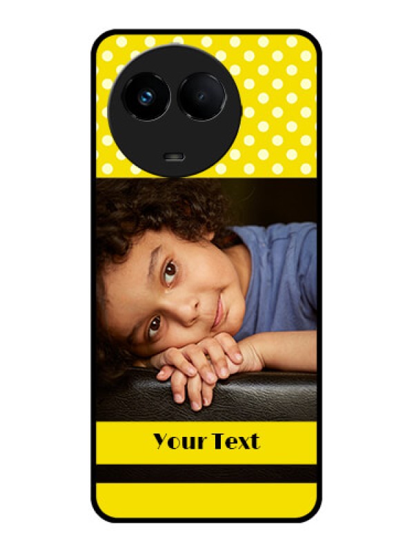 Custom Realme C67 5G Custom Metal Phone Case - Bright Yellow Case Design