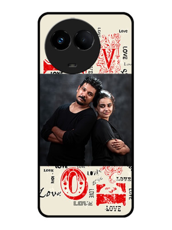 Custom Realme C67 5G Custom Metal Phone Case - Trendy Love Design Case