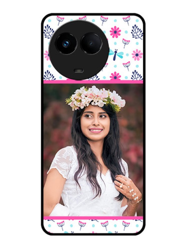 Custom Realme C67 5G Custom Metal Phone Case - Colorful Flower Design