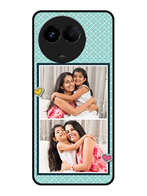 Custom Realme C67 5G Custom Metal Phone Case - 2 Image Holder With Pattern Design