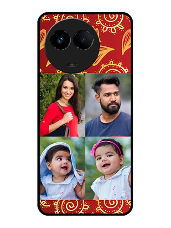 Custom Realme C67 5G Custom Metal Phone Case - 4 Image Traditional Design