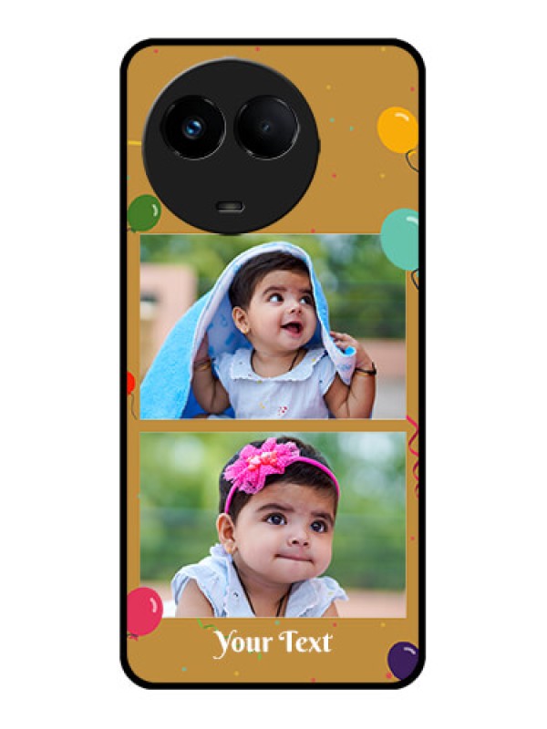Custom Realme C67 5G Custom Metal Phone Case - Image Holder With Birthday Celebrations Design
