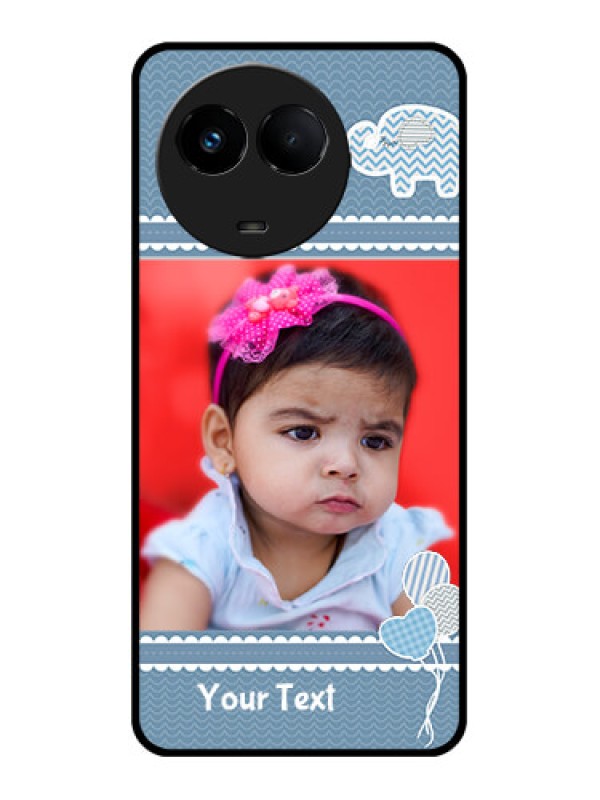 Custom Realme C67 5G Custom Metal Phone Case - With Kids Pattern Design