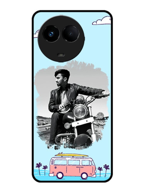 Custom Realme C67 5G Custom Metal Phone Case - Travel and Adventure Design