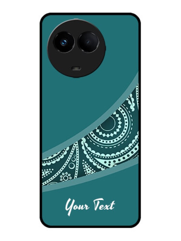 Custom Realme C67 5G Custom Metal Phone Case - Semi Visible Floral Design
