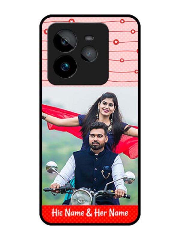 Custom Realme GT 7 Pro Custom Metal Phone CaseRed Pattern Case Design