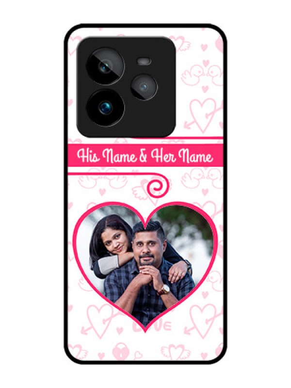 Custom Realme GT 7 Pro Custom Metal Phone CaseHeart Shape Love Design