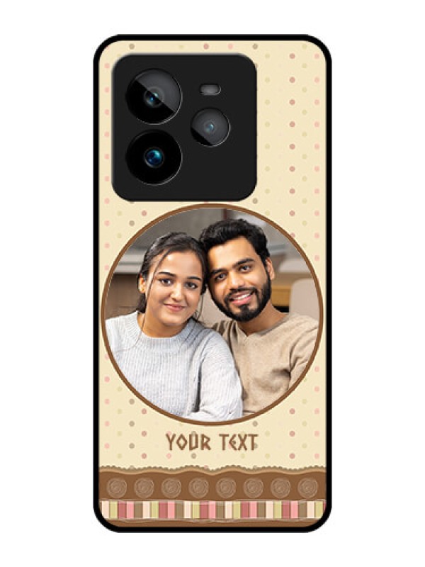 Custom Realme GT 7 Pro Custom Metal Phone CaseBrown Dotted Mobile Case Design