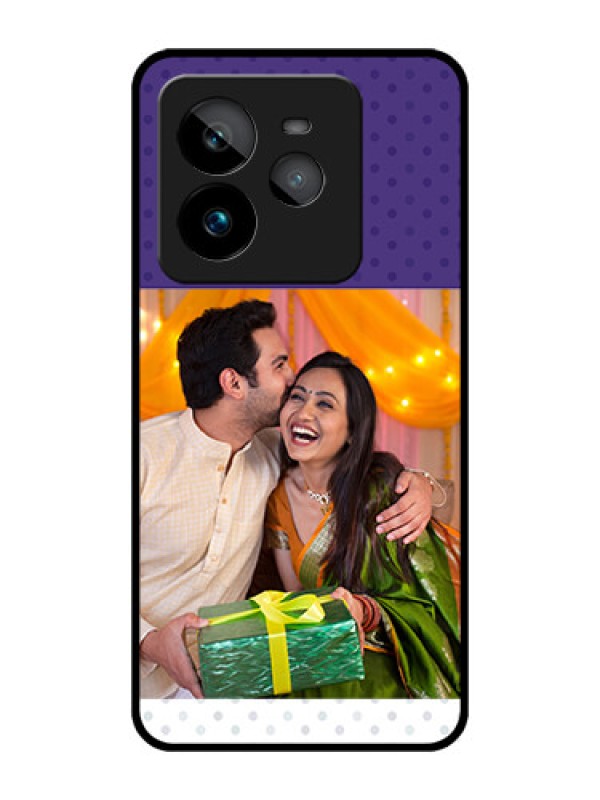 Custom Realme GT 7 Pro Custom Metal Phone CaseViolet Colored Pattern Design