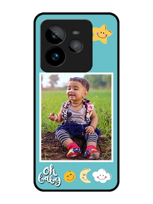 Custom Realme GT 7 Pro Custom Metal Phone CaseSmiley Kids Stars Design