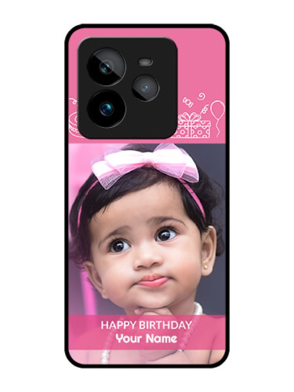 Custom Realme GT 7 Pro Custom Metal Phone CaseWith Birthday Line Art Design