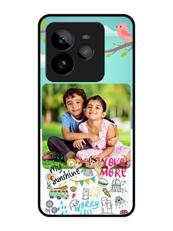 Custom Realme GT 7 Pro Custom Metal Phone CaseDoodle Love Design