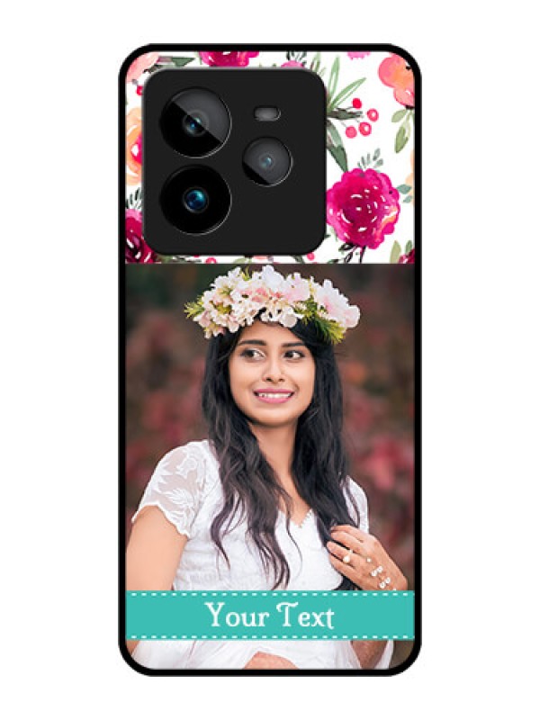 Custom Realme GT 7 Pro Custom Metal Phone CaseWater Colors Floral Design