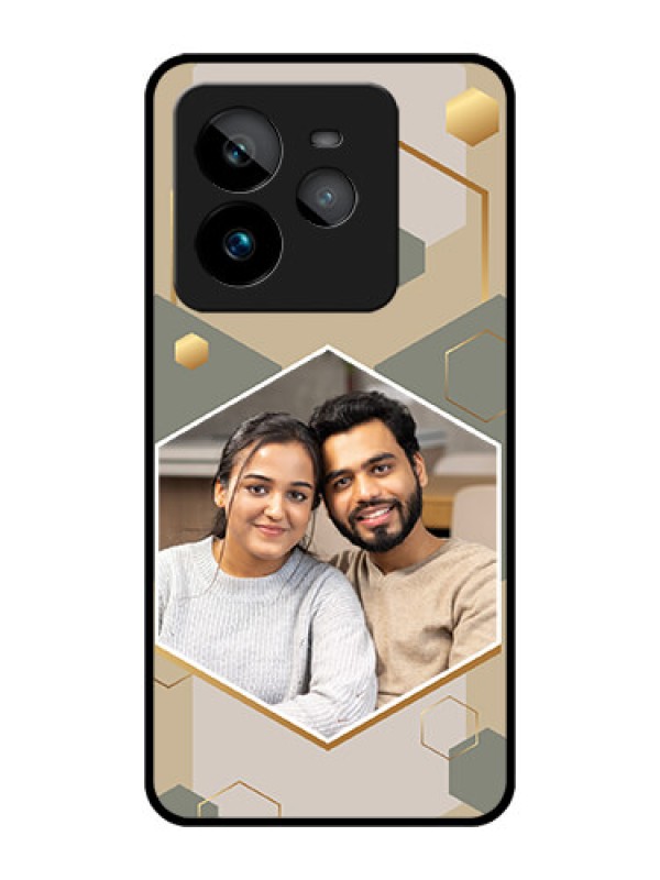 Custom Realme GT 7 Pro Custom Metal Phone CaseStylish Hexagon Pattern Design