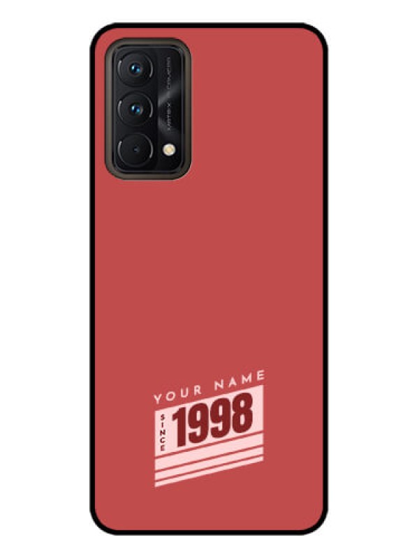 Custom Realme GT Master Edition Custom Metal Phone CaseRed Custom Year Of Birth Design