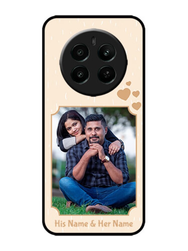Custom Realme Narzo 70 5G Custom Metal Phone Case - With Confetti Love Design