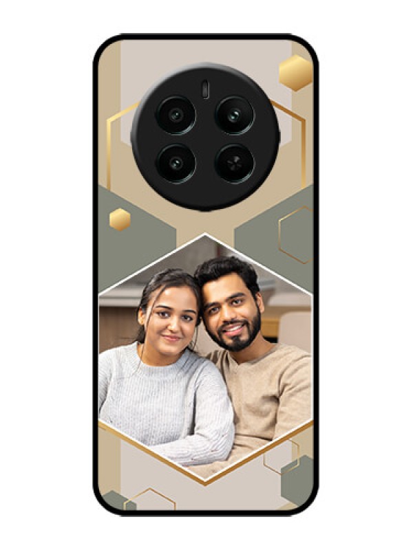 Custom Realme Narzo 70 5G Custom Metal Phone Case - Stylish Hexagon Pattern Design