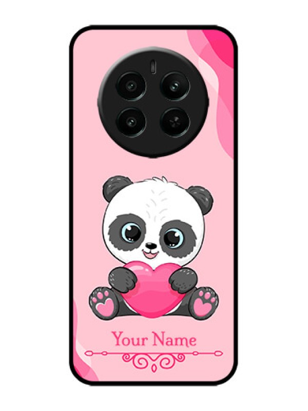 Custom Realme Narzo 70 5G Custom Metal Phone Case - Cute Panda Design