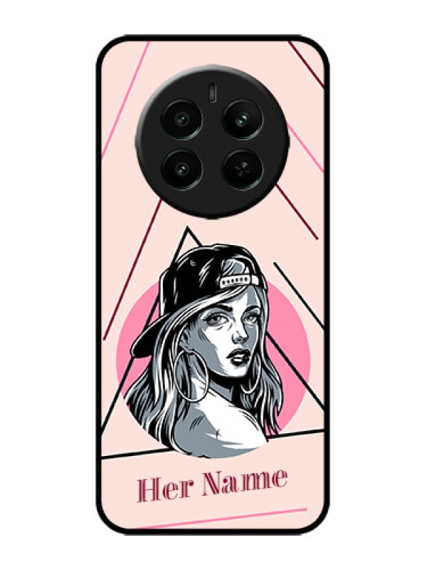 Custom narzo 70 Pro 5G Custom Metal Phone Case - Rockstar Girl Design