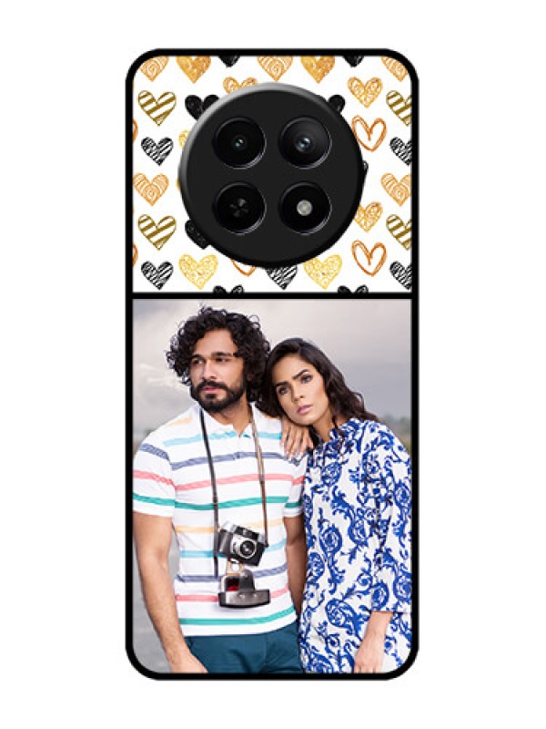 Custom narzo 70X 5G Custom Metal Phone Case - Love Symbol Design