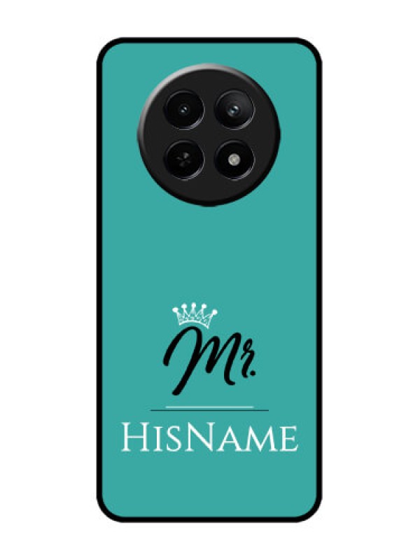 Custom narzo 70X 5G Custom Metal Phone Case - Mr With Name Design