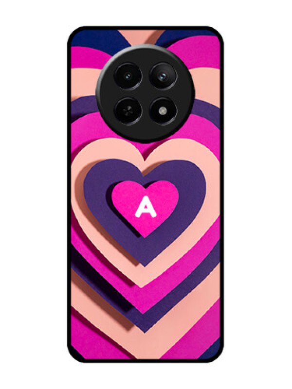 Custom narzo 70X 5G Custom Metal Phone Case - Cute Heart Pattern Design