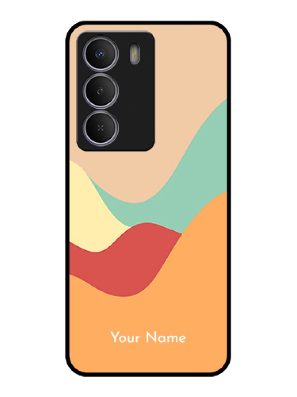 Custom Realme Narzo 80 Lite Custom Metal Phone Case - Ocean Waves Multi - Colour Design