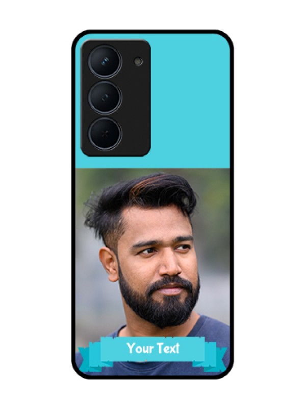 Custom Narzo 80x 5G Custom Metal Phone Case - Blue Color Design