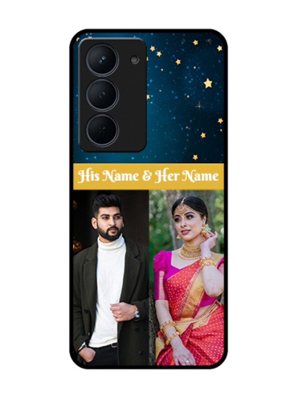 Custom Narzo 80x 5G Custom Metal Phone Case - Galaxy Stars Backdrop Design