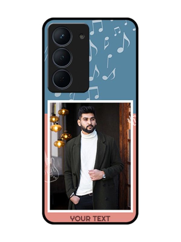 Custom Narzo 80x 5G Custom Metal Phone Case - With Color Musical Note Design