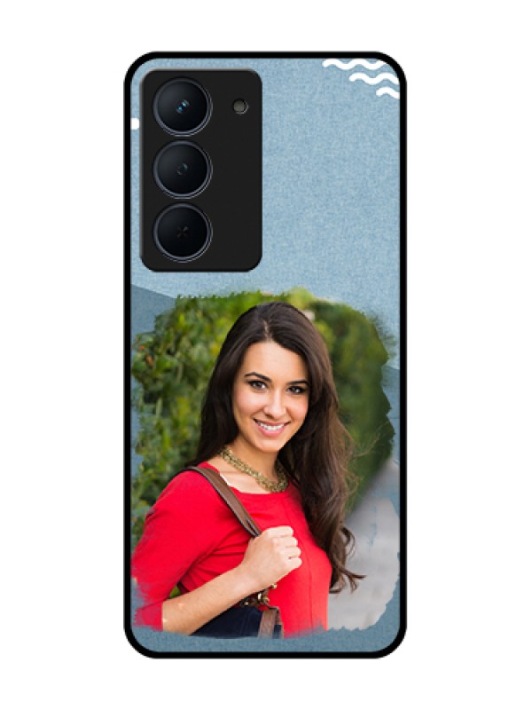 Custom Narzo 80x 5G Custom Metal Phone Case - Grunge Line Art Design