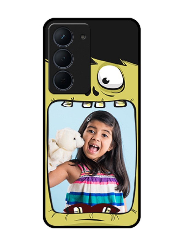 Custom Narzo 80x 5G Custom Metal Phone Case - Cartoon Monster Back Case Design