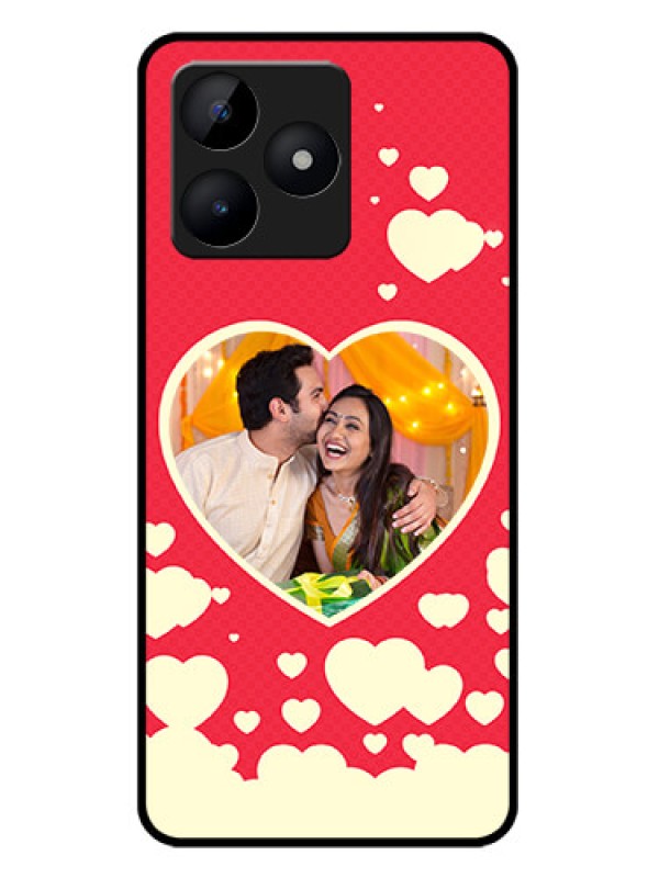 Custom narzo N53 Custom Metal Phone Case - Love Symbols Phone Cover Design
